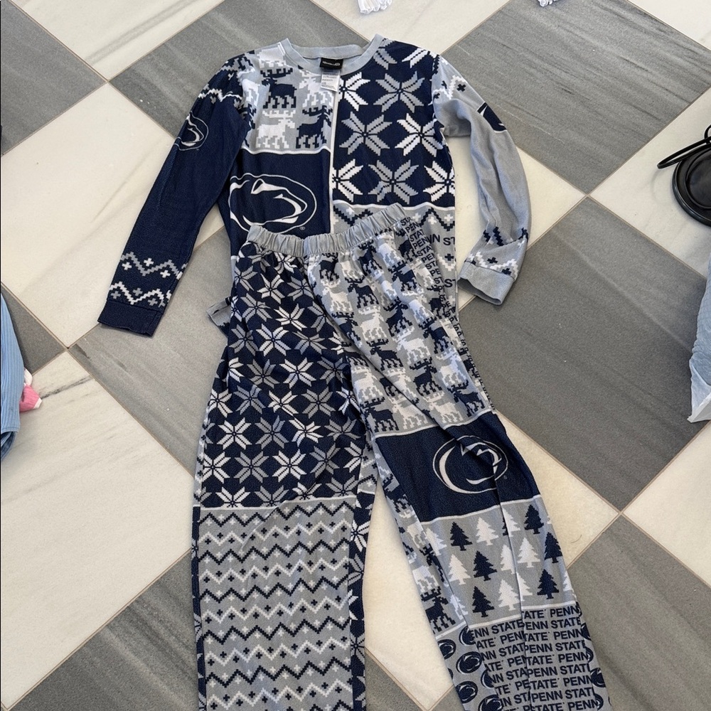 Kids Navy and Gray Pajama Set - Penn State